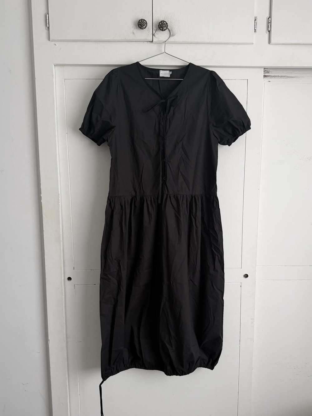 Deiji Studios Draw Hem Dress - Black